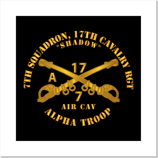 7th Sqn 17th Cav Regt - Alpha Trp - Shadow Wall Art by twix123844